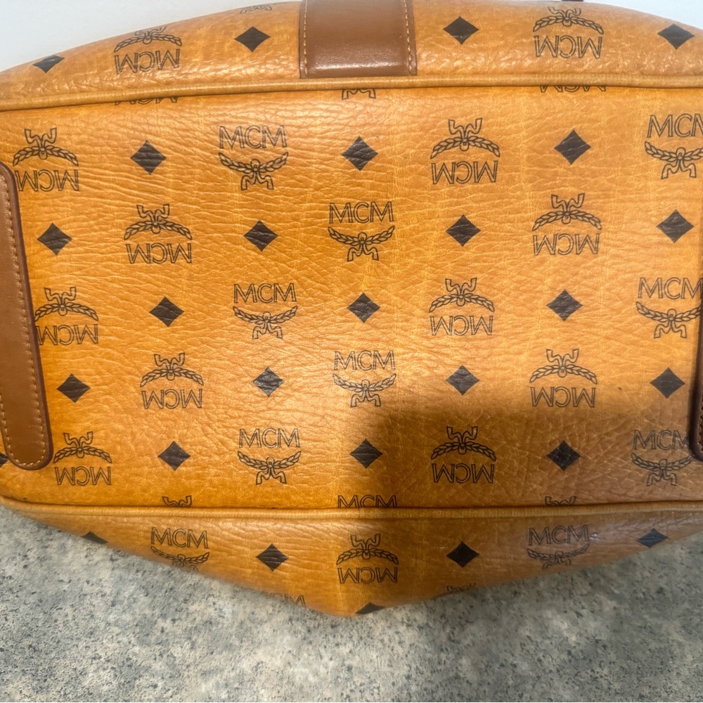 MCM Orange and Brown Women's Tote Bag - Picture 3 of 7